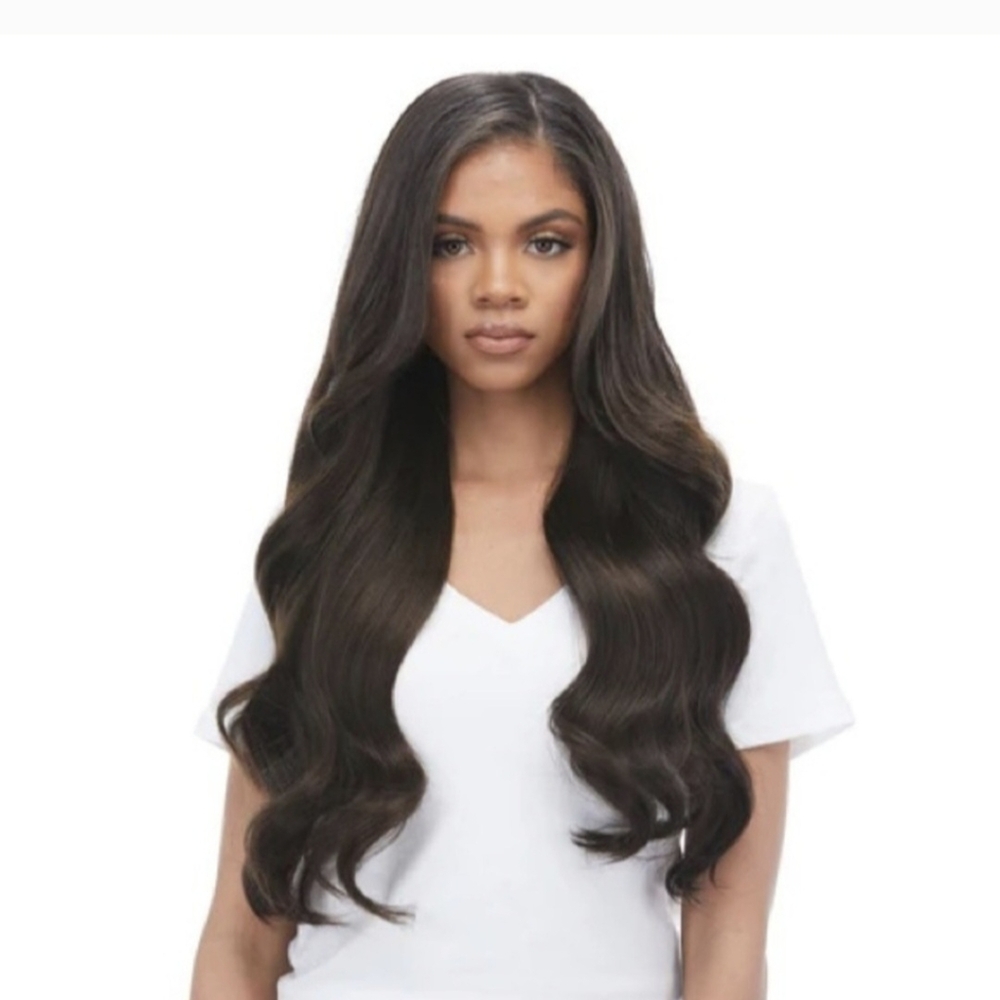 NEW BELLAMI SILK SEAM 260G 24" DARK BROWN HAIR EXTENSIONS